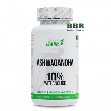 Healthy Ashwagandha 10% Withanolide 60 Caps, MST