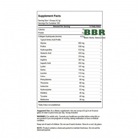 Collagen Hydrolysate Powder 454g, Swanson