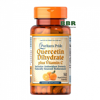 Quercetin Plus Vitamin C 50 Caps, Puritans Pride