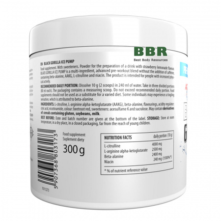 Black Gorilla Ice Pump 300g, ActivLab