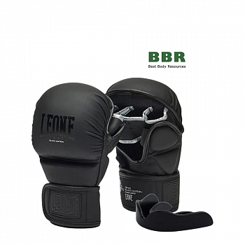 Перчатки греплинговые для MMA Black Edition, Leone