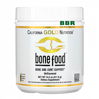 Bone Food and Joint Support 411g, California GOLD Nutrition