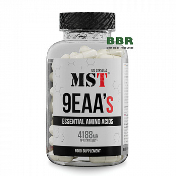 9EAAs Essential Amino Acids 120 Caps, MST