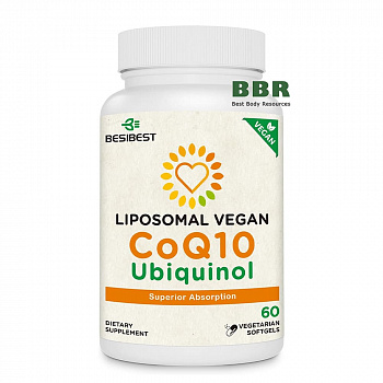 Liposomal Ubiquinol CoQ10 1000mg 60 Softgels, Besibest