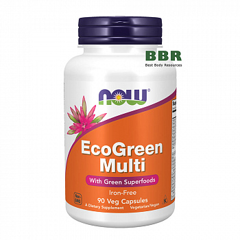 EcoGreen Multi 90 Caps, NOW Foods