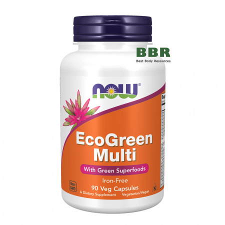 EcoGreen Multi 90 Caps, NOW Foods