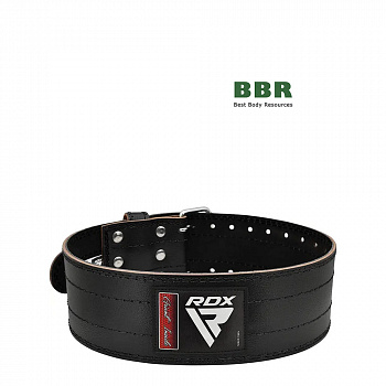 Пояс для пауэрлифтинга Leather Black, RDX