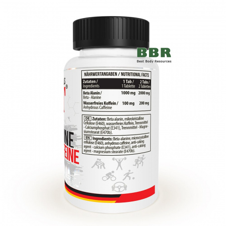 Beta-Alanine plus Caffeine 90 Tabs, MST