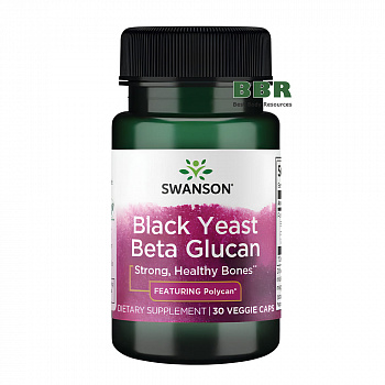 Black Yeast Beta Glucan 150mg 30 Veg Caps, Swanson