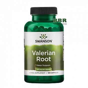 Valerian Root 475mg 100 Caps, Swanson