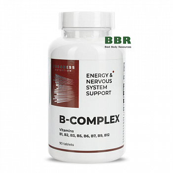 Vitamin B-Complex 90 Tabs, Progress Nutrition
