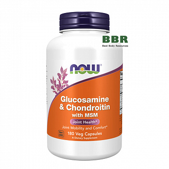 Glucosamine & Chondroitin MSM 180 Caps, NOW Foods