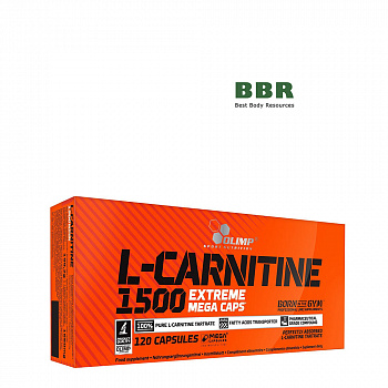 L-Carnitine 1500 Extreme Mega 120 Caps, Olimp