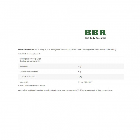 Creatine 300g, Fitness Authority