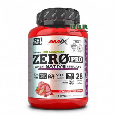 ZERO Pro Whey Native Isolate 1kg, Amix ZERO Pro Whey Native Isolate 1kg, Amix