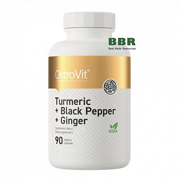 Turmeric+Black Pepper+Ginger 90 Tabs, OstroVit