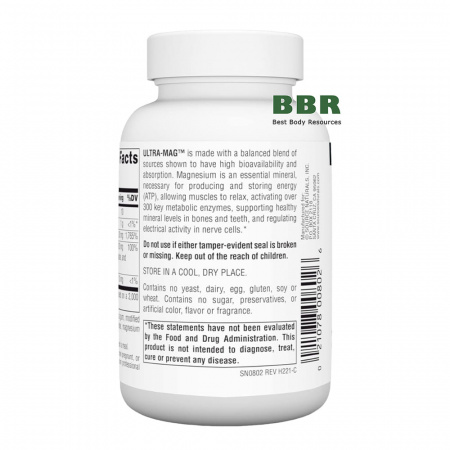 Ultra-Mag Magnesium Complex 60 Tabs, Source Naturals