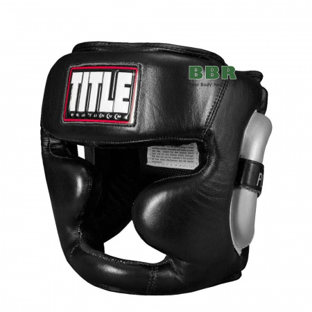 Шлем Боксерский Platinum Premier Full Black, TITLE Boxing