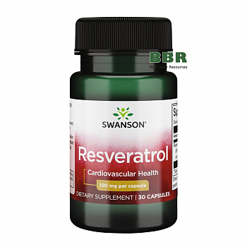 Resveratrol 100mg 30 Caps, Swanson