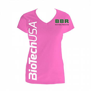 Футболка Women's T-Shirt Pink, BioTechUSA