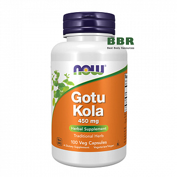 Gotu Kola 450mg 100 Veg Caps, NOW Foods