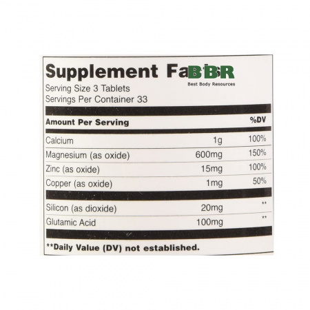 Calcium Zink Magnezium 100tab, Universal Nutrition