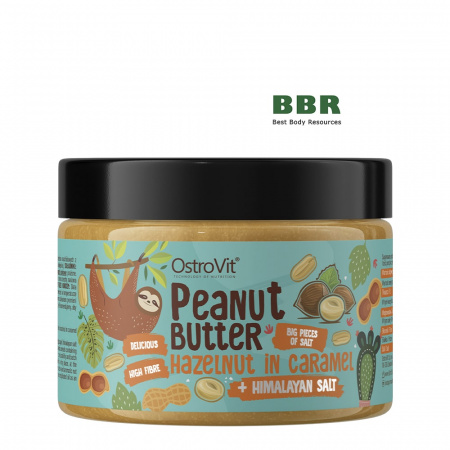 Peanut Butter plus Hazelnuts in Caramel 500g, OstroVit