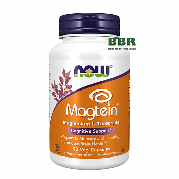 Magtein Magnesium L-Threonate 90 Veg Caps, NOW Foods