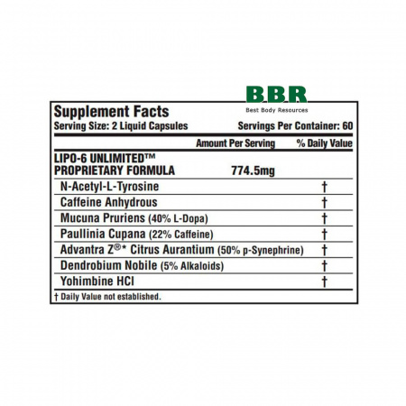 Lipo 6 Unlimited 120 Caps, Nutrex