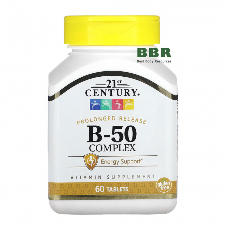 Vitamin B-50 Complex 60tab, 21st Century Vitamin B-50 Complex 60tab, 21st Century
