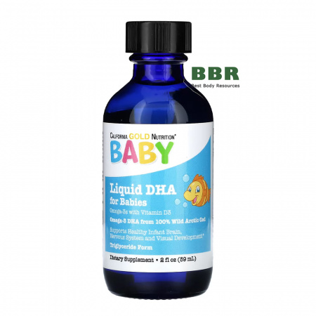 Liquid DHA Omega 3 for Babies 59ml, California GOLD Nutrition