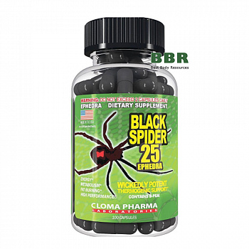 Black Spider 100 Caps, Cloma Pharma