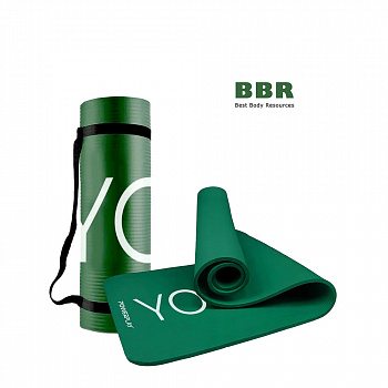 Коврик для йоги и фитнеса Premium 4151 Green, PowerPlay