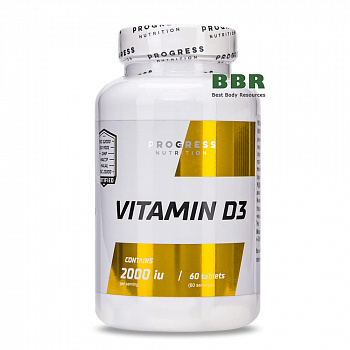 Vitamin D3 2000iu 60 Tabs, Progress Nutrition