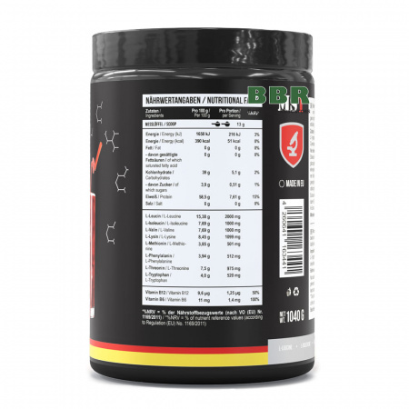 BCAA and EAA Zero 1040g, MST