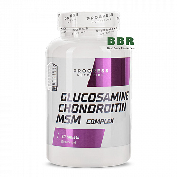 Glucosamine Chondroitin MSM Complex 90 Tabs, Progress Nutrition