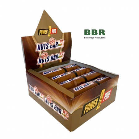 Батончик Nuts Bar Sugar Free 70g, PowerPro