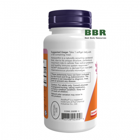 Astaxanthin 4mg 90 Softgels, NOW Foods