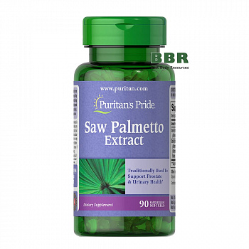 Saw Palmetto Extract 90 Softgels, Puritans Pride
