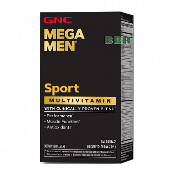 Mega Men Sport 180caps, GNC