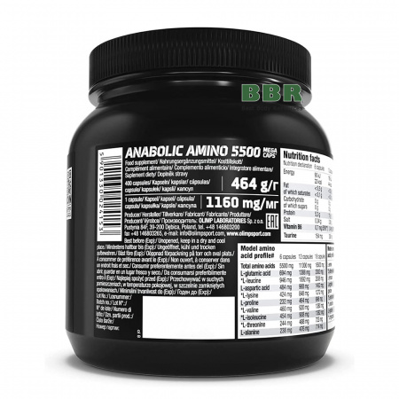Anabolic Amino 5500 400 Caps, Olimp Anabolic Amino 5500 400 Caps, Olimp