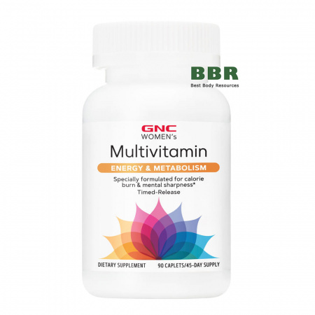 Womens Multivitamin Energy & Metabolism 90 Tabs, GNC Womens Multivitamin Energy & Metabolism 90 Tabs, GNC