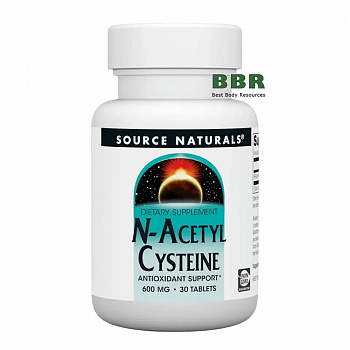 N-Acetyl Cysteine 600mg 30 Tabs, Source Naturals