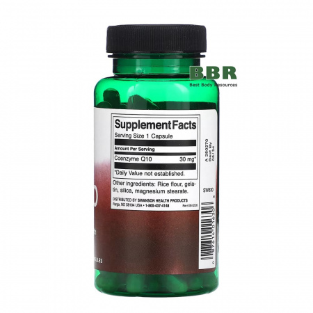 CoQ10 30mg 120 Caps, Swanson