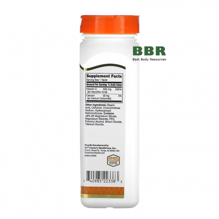 Vitamin C 500mg 250tab, 21st Century