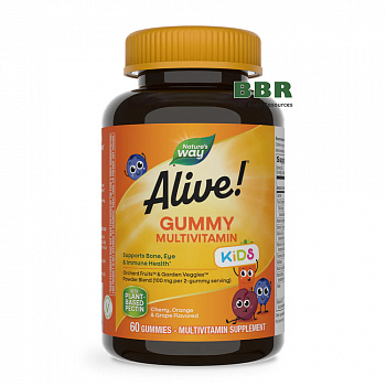 Alive Kids Gummy Multivitamin 60 Gummies, Nature's Way