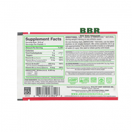 Aminocore 1 Serving, ALLMAX Nutrition