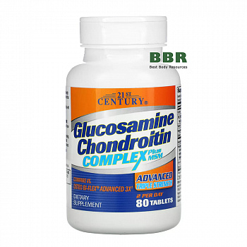 Glucosamine Chondroitin Complex plus MSM 80tab, 21st Century