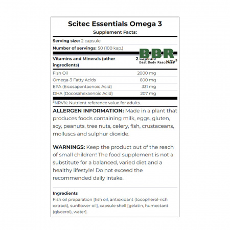 Omega-3 100caps, Scitec Nutrition
