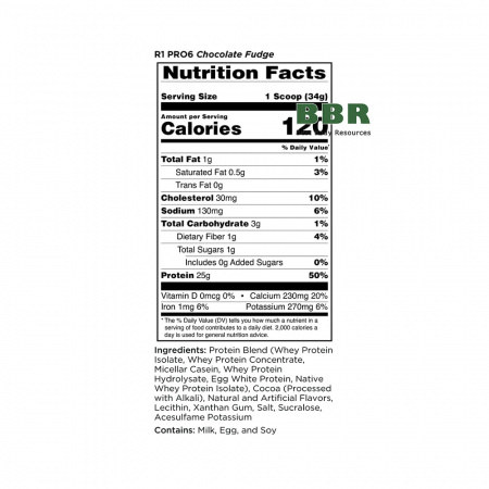 R1 Pro6 Protein 1848g, Rule One